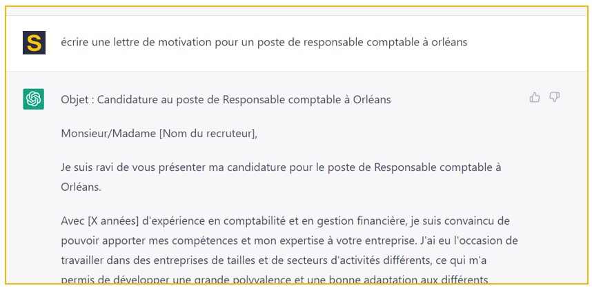 Skills recrutement chatgpt comptable